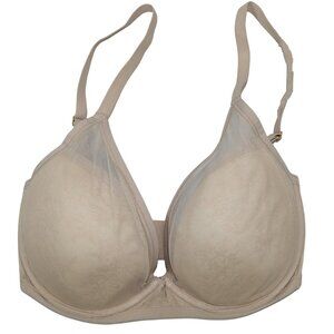 Natori Escape Spacer Underwire Mesh Lined Womens Bra 32DD NWT Cafe